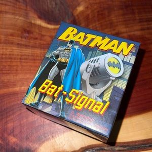 Batman Bat Signal and book